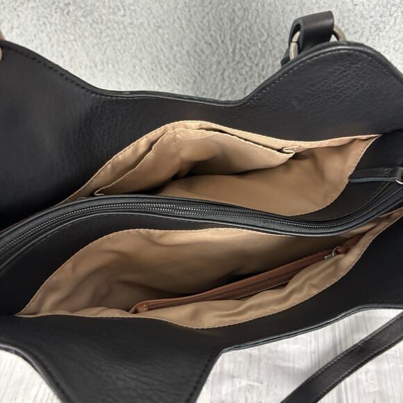 The Sak Shoulder Bag Buttery Leather Large Black Tassels New NWT - Picture 13 of 16